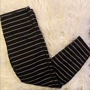 ATHLETA Cropped Striped Legging
